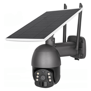Смарт охранителна камера No brand PST-SQG-2-4G 3.0Mp, PTZ, 4G, Соларен панел, Външен монтаж, Tuya Smart, Черен - 91045