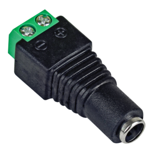 Захранващ конектор с болт 12v, женски 5.5 x 2.1mm, D04
